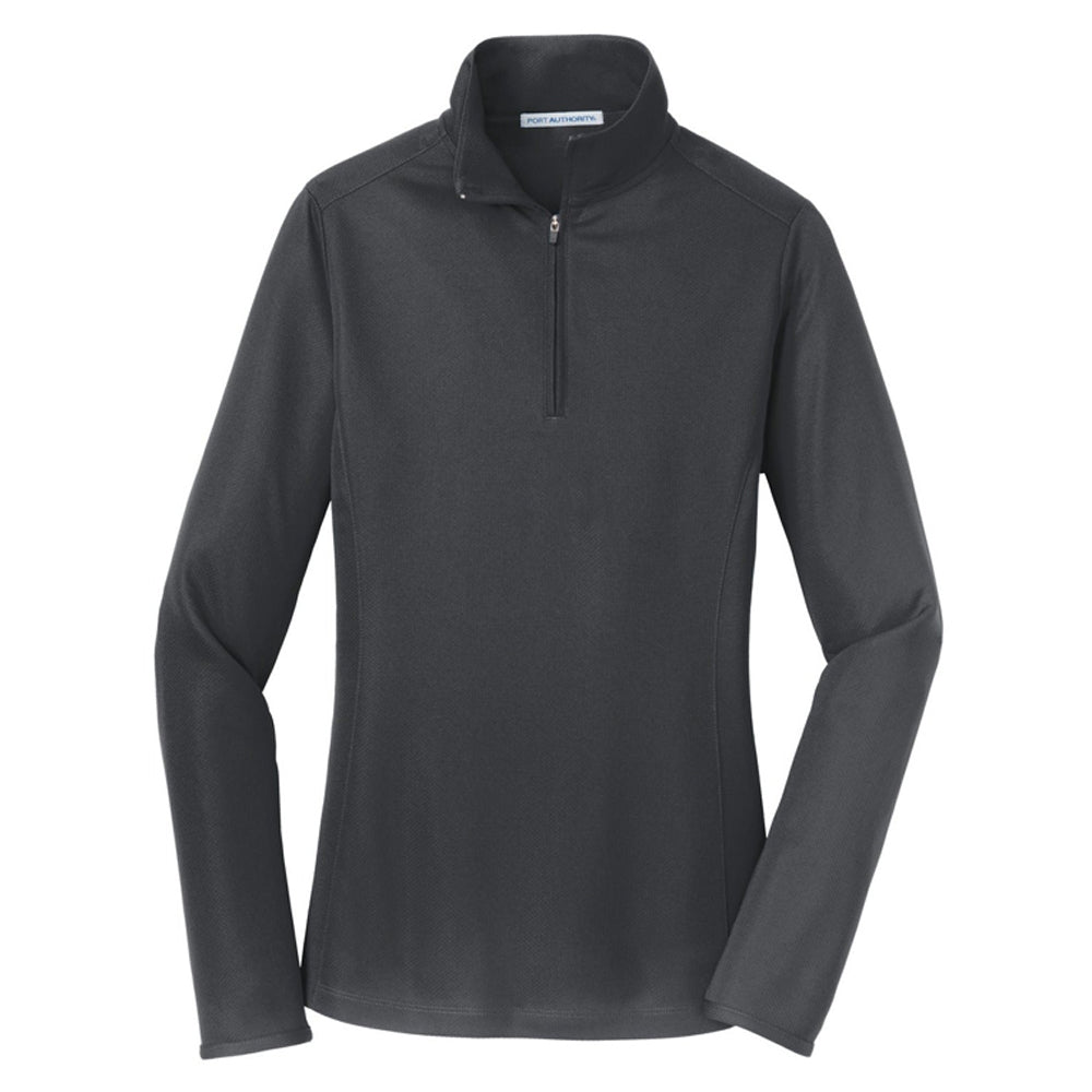 Port Authority® Ladies Pinpoint Mesh 1/2-Zip