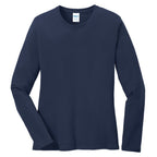 Port & Company® Ladies Long Sleeve Core Cotton Tee