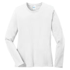 Port & Company® Ladies Long Sleeve Core Cotton Tee
