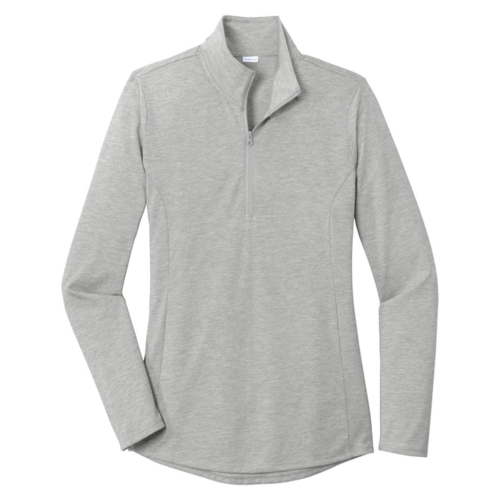Sport-Tek ® Ladies PosiCharge ® Tri-Blend Wicking 1/4-Zip Pullover