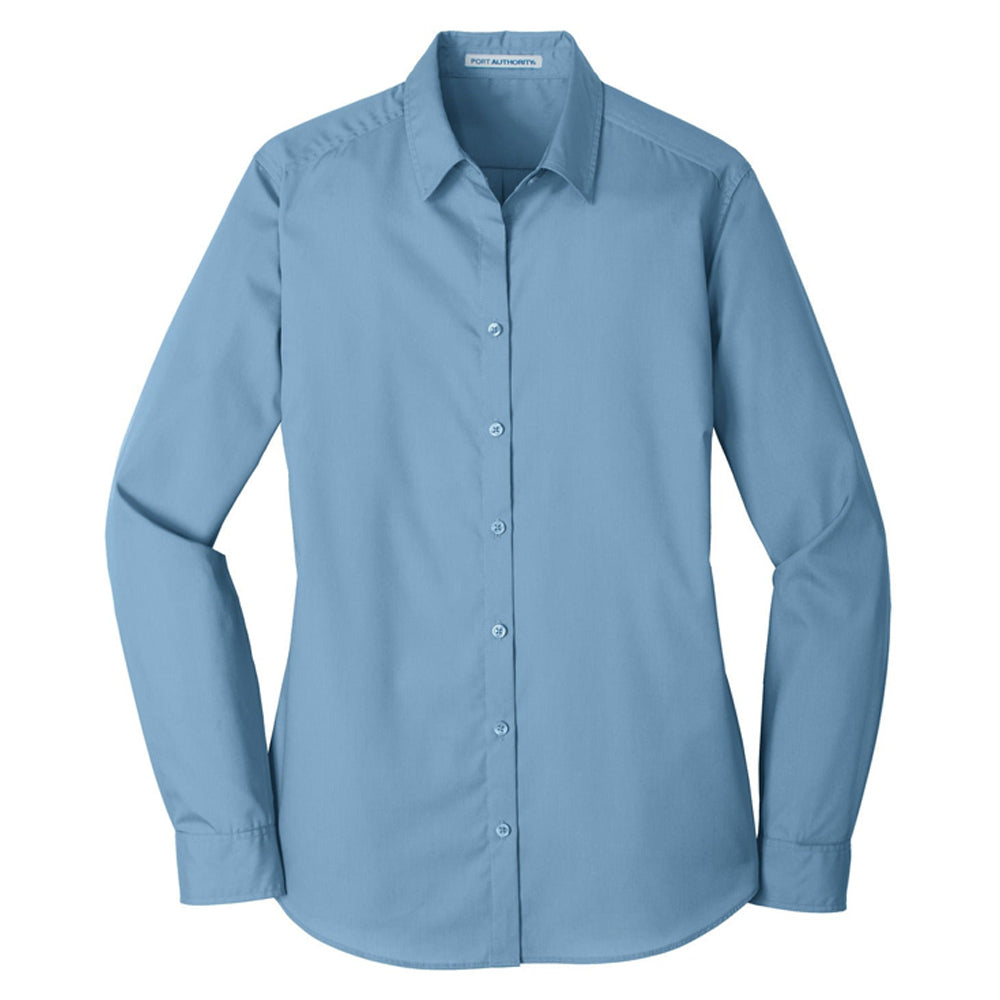 Port Authority® Ladies Long Sleeve Carefree Poplin Shirt