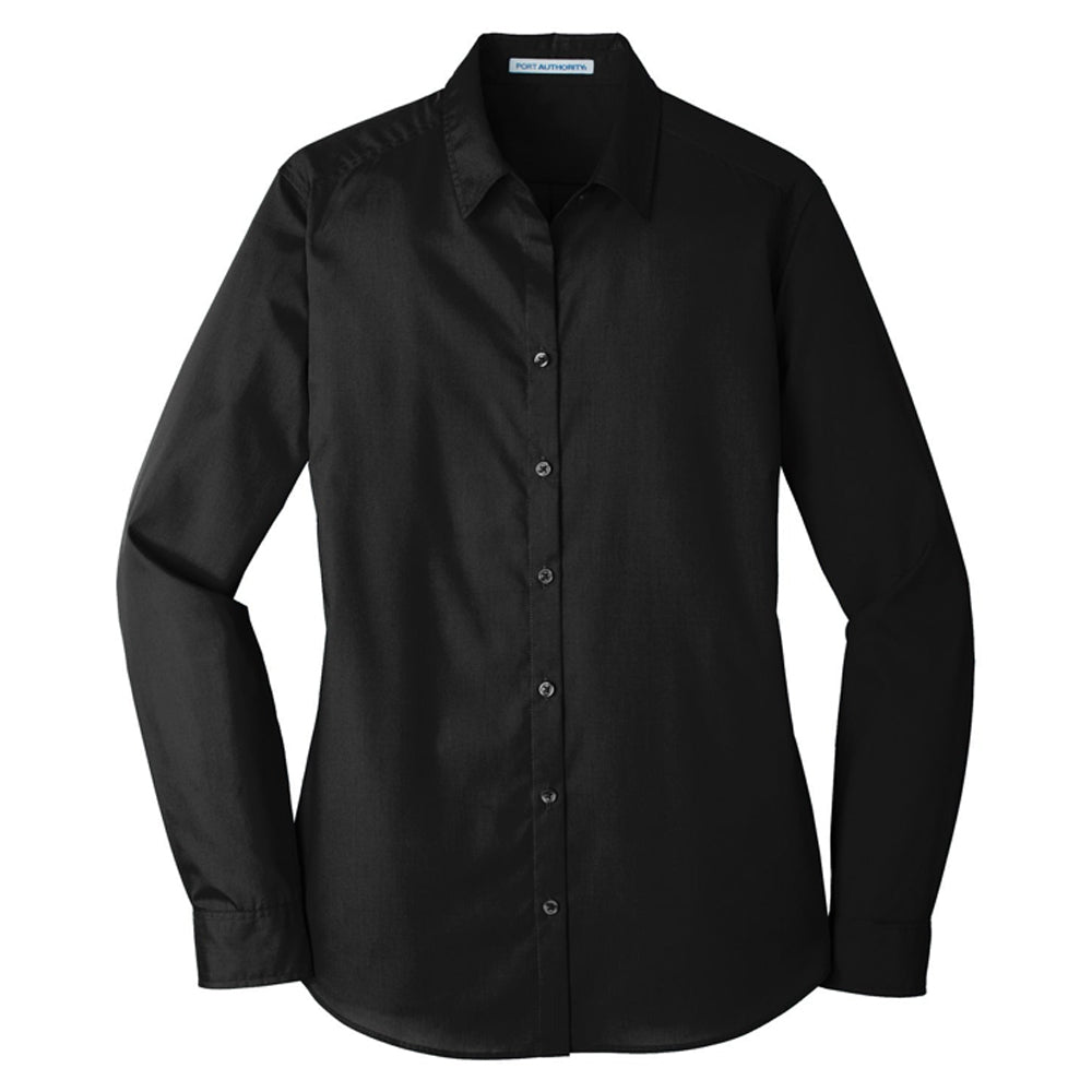 Port Authority® Ladies Long Sleeve Carefree Poplin Shirt