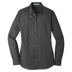 Port Authority® Ladies Long Sleeve Carefree Poplin Shirt