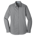 Port Authority® Ladies Long Sleeve Carefree Poplin Shirt