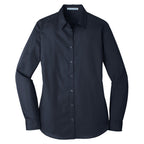 Port Authority® Ladies Long Sleeve Carefree Poplin Shirt