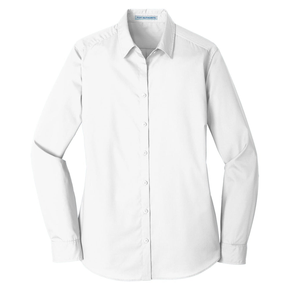 Port Authority® Ladies Long Sleeve Carefree Poplin Shirt