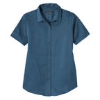 Port Authority® Ladies Short Sleeve SuperPro React®Twill Shirt