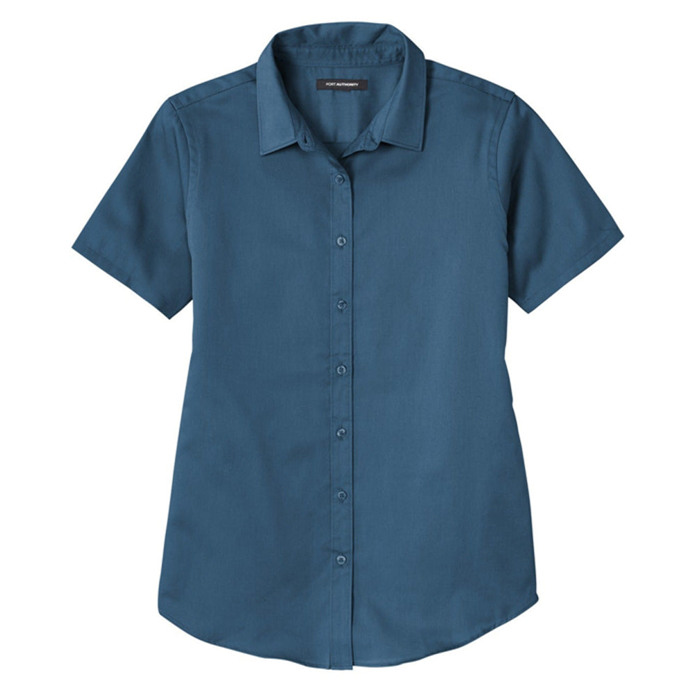 Port Authority® Ladies Short Sleeve SuperPro React®Twill Shirt