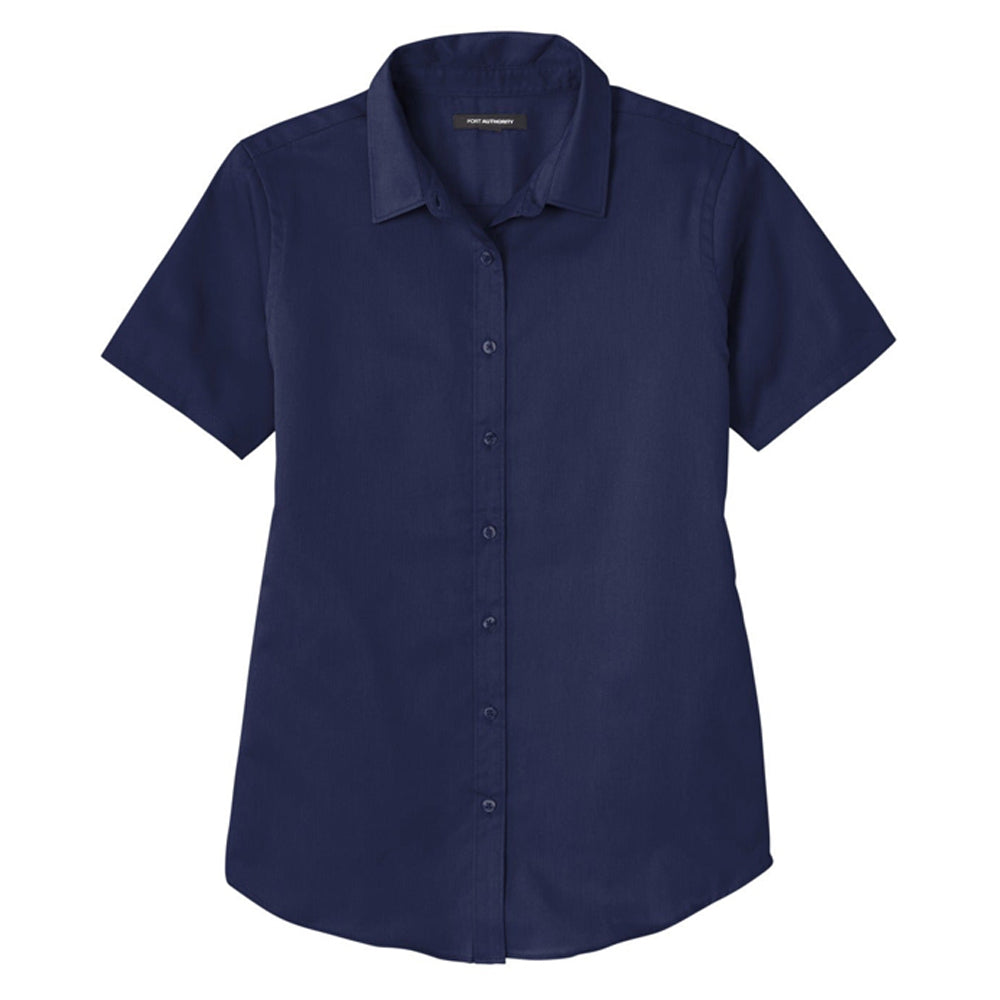 Port Authority® Ladies Short Sleeve SuperPro React®Twill Shirt