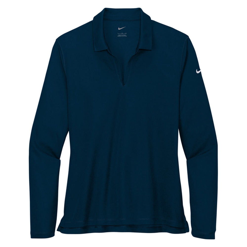 Nike Ladies Dri-FIT Micro Pique 2.0 Long Sleeve Polo