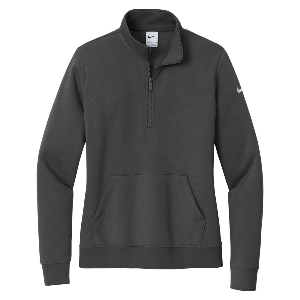 Nike Ladies Club Fleece Sleeve Swoosh 1/2-Zip