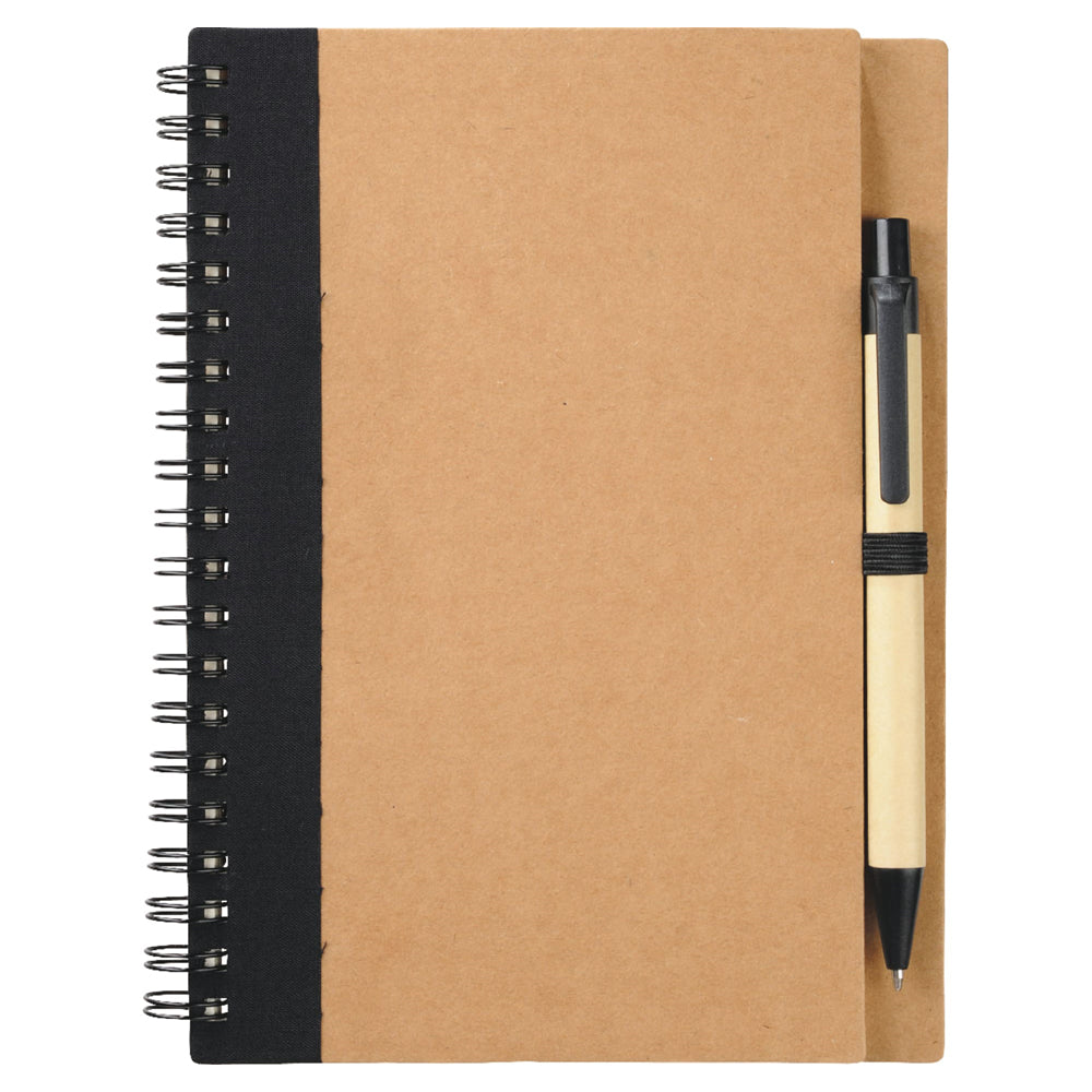 5" x 7" Eco-Friendly Spiral Notebook with Pen