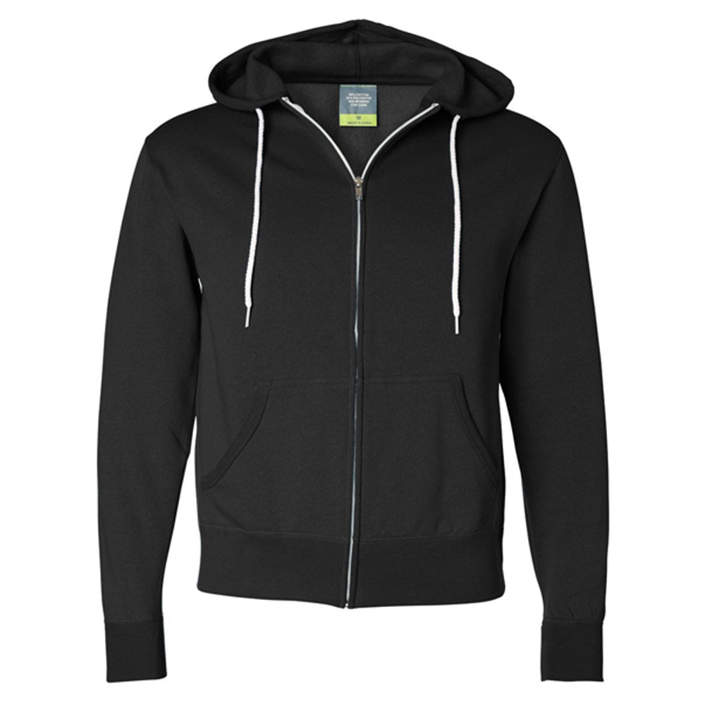 Lightweight Full-Zip Hooded Sweatshirt