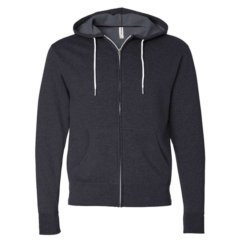 Lightweight Full-Zip Hooded Sweatshirt
